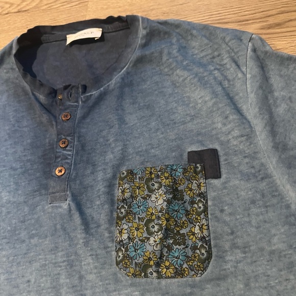 Markup Man Italian Blue Faded Shirt Size XXL - Picture 6 of 6